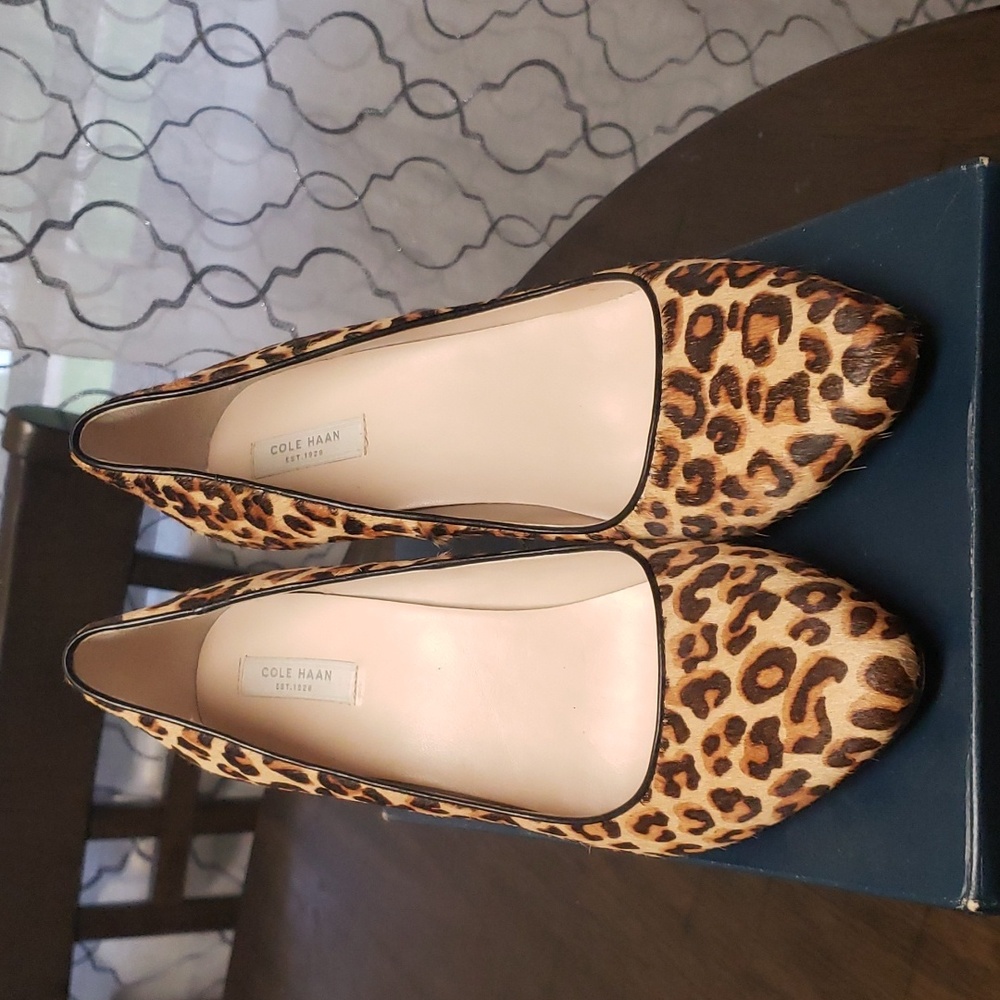 Cole Haan Animal print heels.
